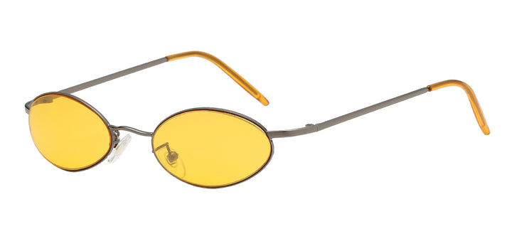 EyeDentification 8EYED-CLR-16001 Hipster Metal Oval Frame Color Lens Unisex Shades