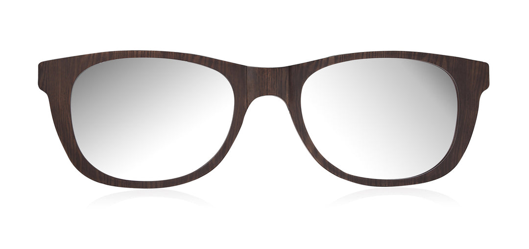 Oversized Retro Sunglasses Mirror-03 Wall Mirror - Dark Walnut
