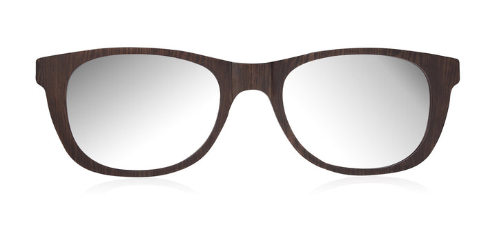 Oversized Retro Sunglasses Mirror-03 Wall Mirror - Dark Walnut
