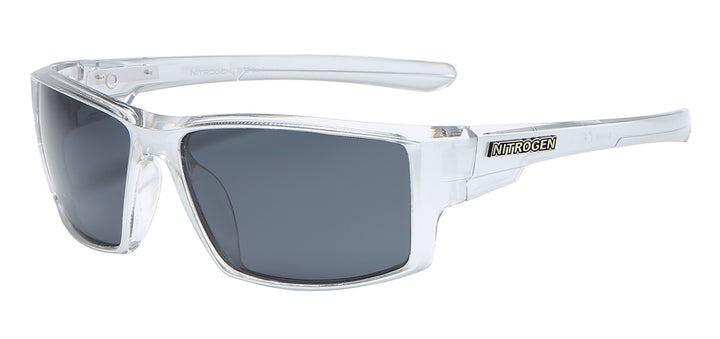 Polarized Nitrogen PZ-NT7072 Slim Profile Two Tone Polycarbonate Wrap Unisex Shades