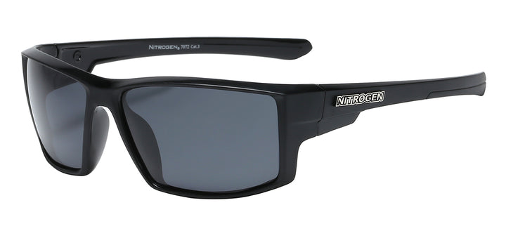 Polarized Nitrogen PZ-NT7072 Slim Profile Two Tone Polycarbonate Wrap Unisex Shades