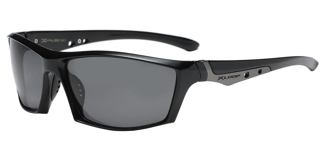 Polarized XLoop PZ-X2633 Superb Contour Polycarbonate Athletic Wrap Unisex Sunglasses