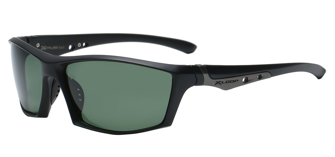 Polarized XLoop PZ-X2633 Superb Contour Polycarbonate Athletic Wrap Unisex Sunglasses